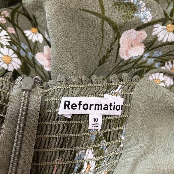 Reformation Kourtney Dress Size 10 - Picture 6 of 6